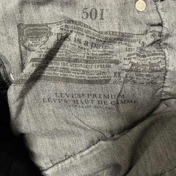 Levi's Premium Gray Denim - Picture 3 of 5